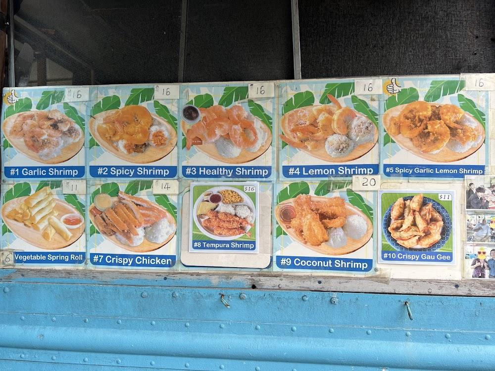 Aloha Shrimp Diet Pepsi